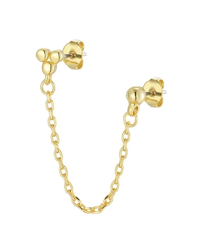 St. Moran Gold Hanging Double Piercing Earring Single Piece Earring