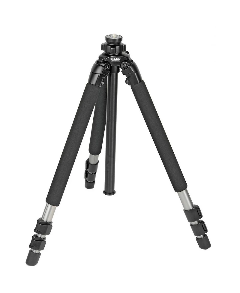 Slik Pro 700 Dx 3-Section Aluminum Tripod Legs, Titanium Finish