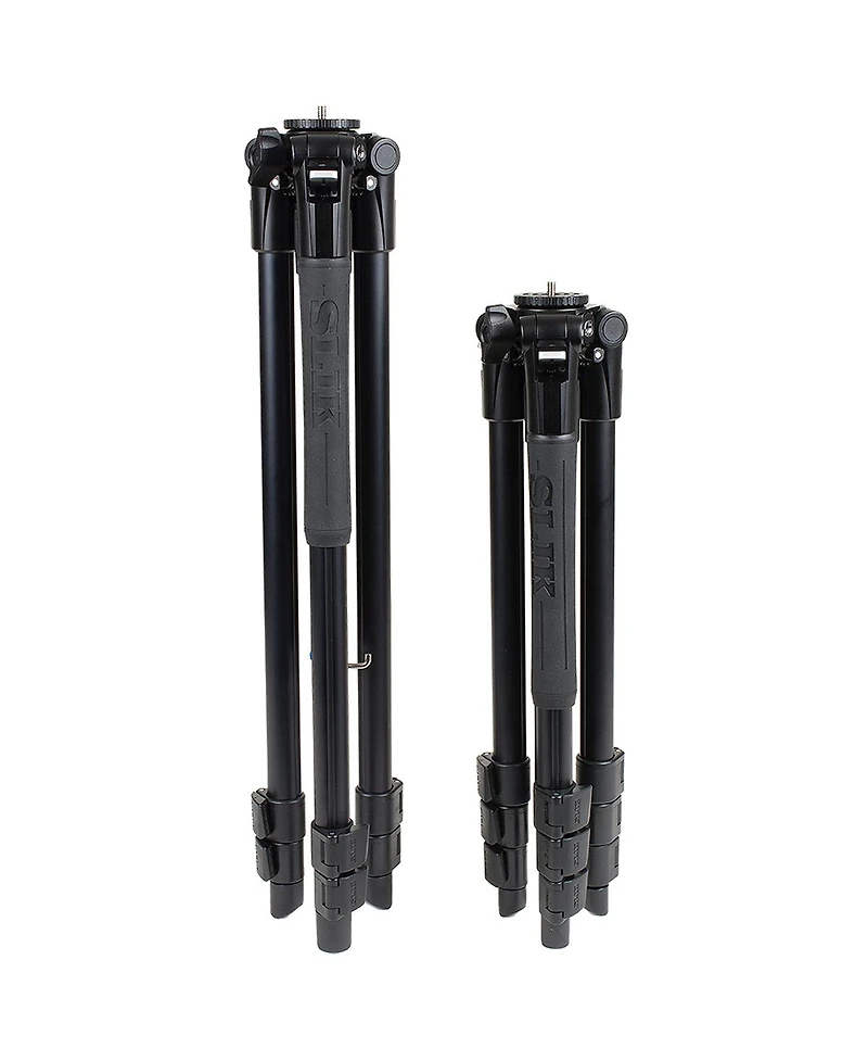 Slik Pro Al-323 3-Section Aluminum Video Tripod with Sh-747 3-Way Pan Head