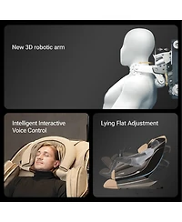 Harison 3D Massage Chair, Zero Gravity, Voice Control, 331lb Capacity(Hrm-711)