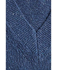 Celtic & Co. Women's Cotton Blend Flecked V-Neck Sweater