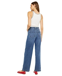 KanCan Women's Westwood Ultra High Rise Wide-Leg Jeans