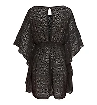 Lascana Women's Flowy Lace Cover up Beach Dress