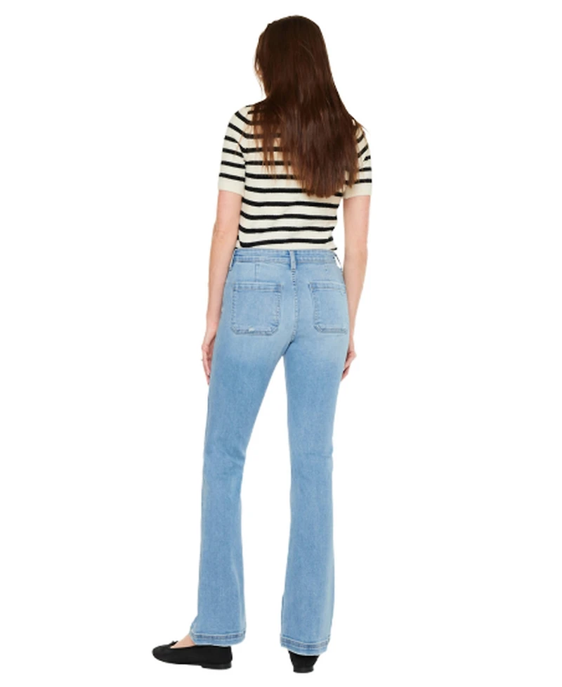 KanCan Women's Usa Juniors' Lux High Rise Bootcut Jeans