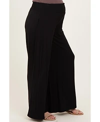 Pinkblush Smocked Waist Wide Leg Maternity Pants