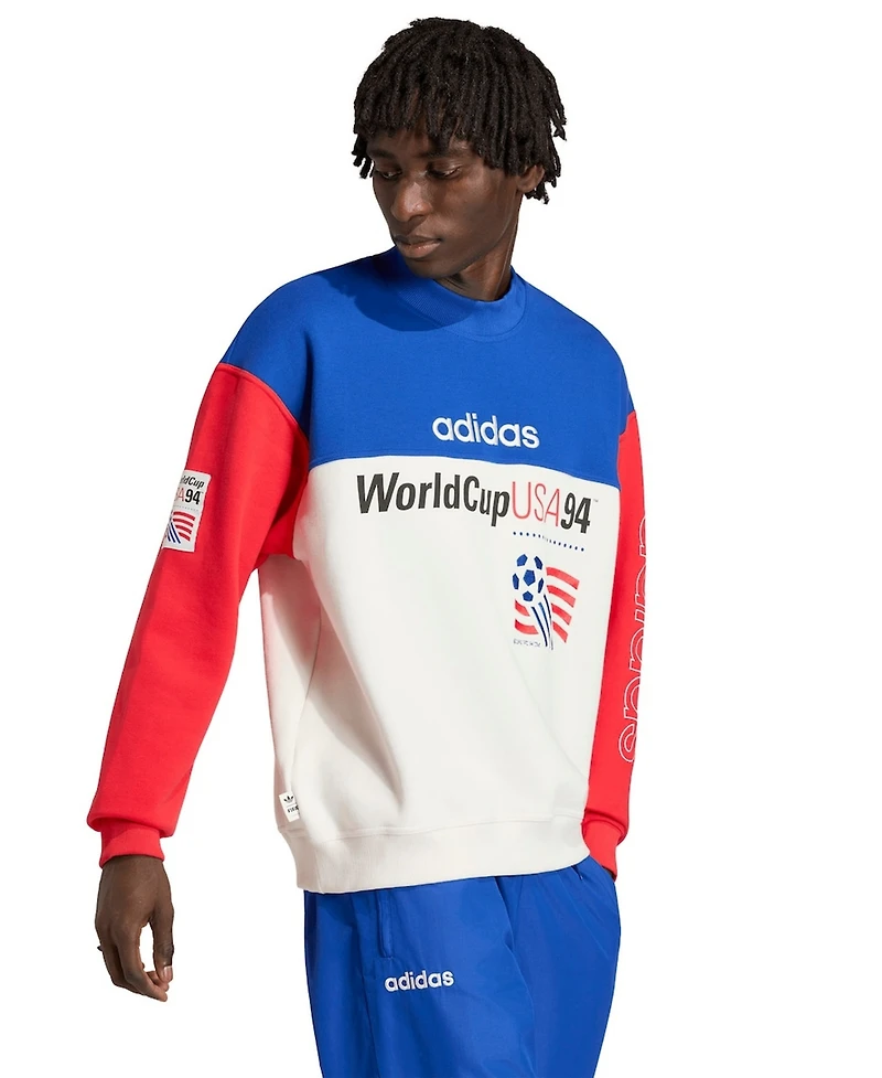 Adidas Men's Royal/White Usmnt 1994 World Cup Graphic Sweatshirt