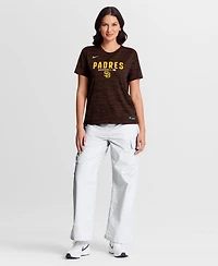 Nike Women's Brown San Diego Padres Authentic Collection Velocity Dri-fit T-Shirt