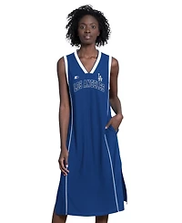Starter Women's Royal Los Angeles Dodgers Line Up Sneaker Maxi Dress