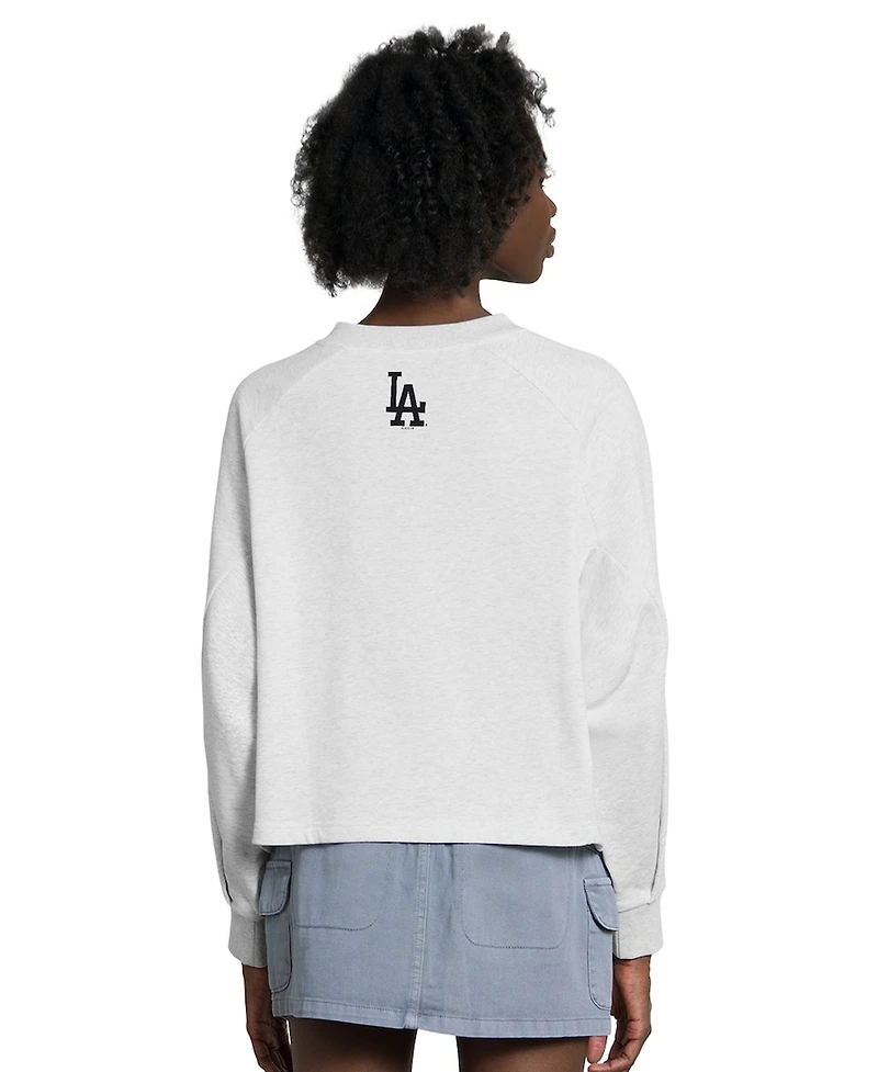 Starter Women's Gray Los Angeles Dodgers Show Up Fashion Sweatshirt