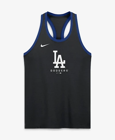 Nike Women's Los Angeles Dodgers Tri-Blend Dri-fit Racerback Tank Top