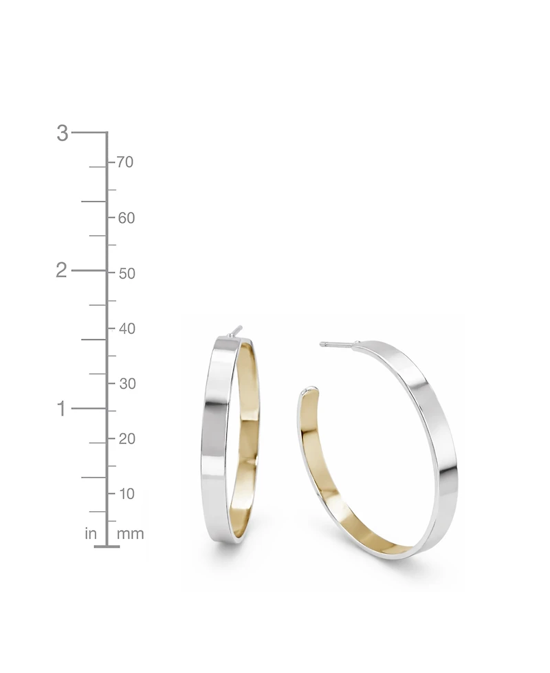 And Now This Two Tone C Hoop Earring