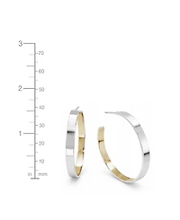 And Now This Two Tone C Hoop Earring