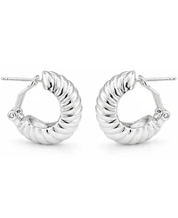 And Now This Puff Omega Hoop Earrings