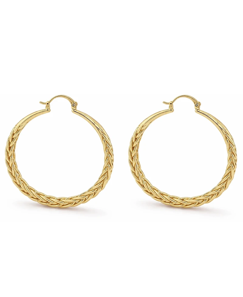 And Now This Braided Click Top Hoop Earrings