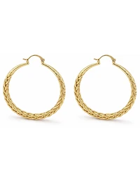 And Now This Braided Click Top Hoop Earrings