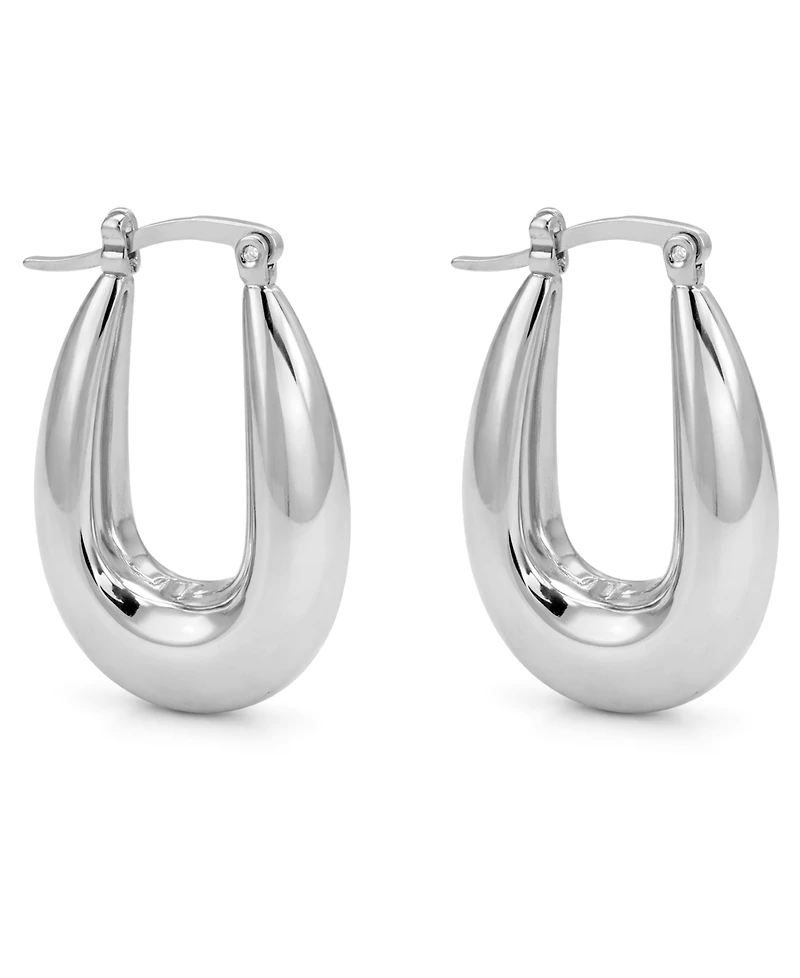 And Now This Puff Click Top Hoop Earrings