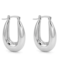 And Now This Puff Click Top Hoop Earrings