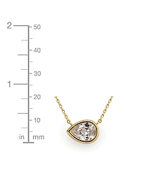And Now This Cubic Zirconia Pear Shaped Necklace