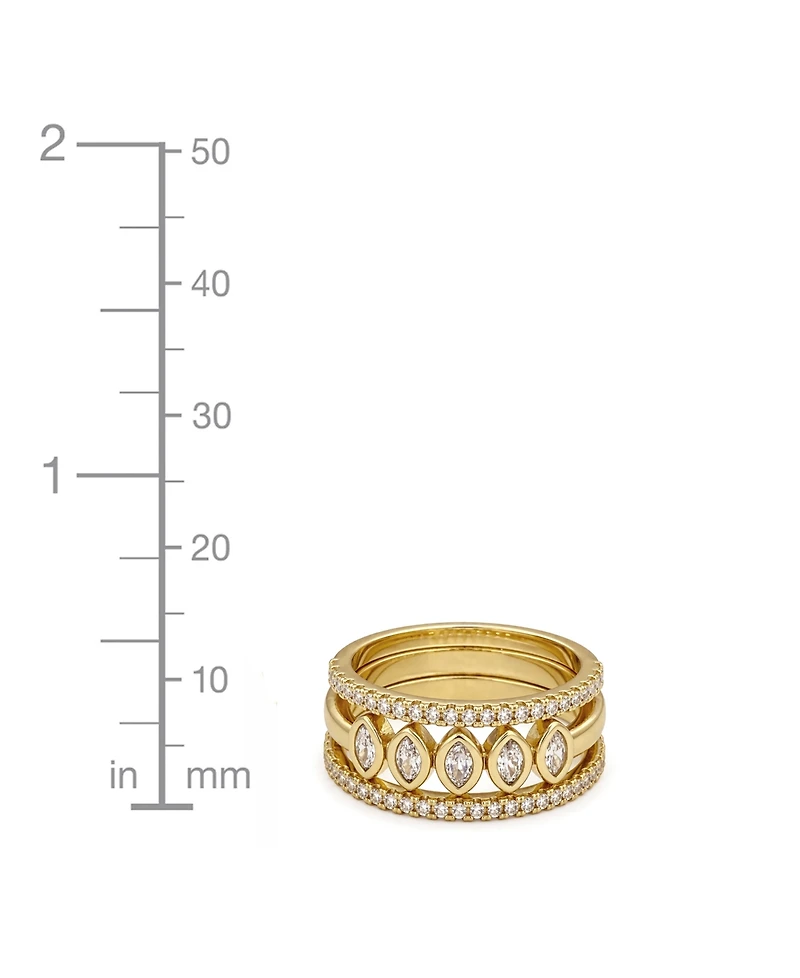 And Now This Cubic Zirconia Stack Ring