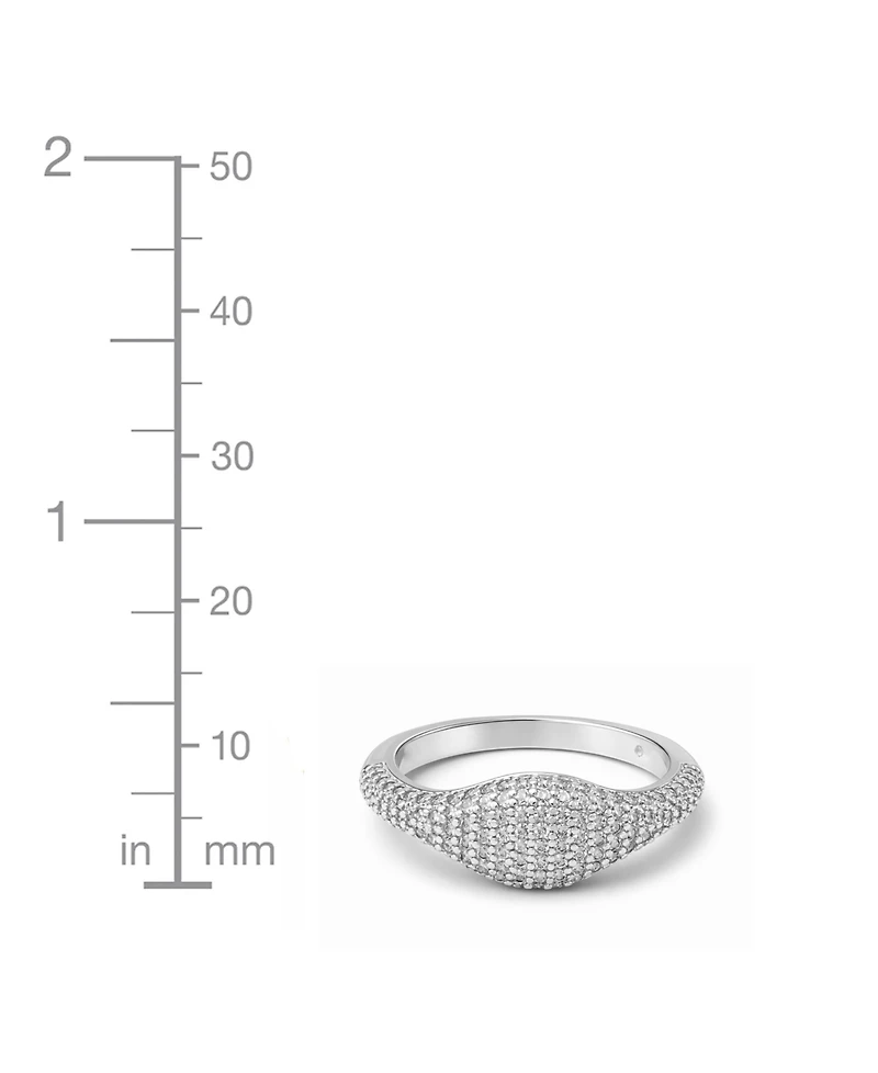 And Now This Cubic Zirconia Paved Ring