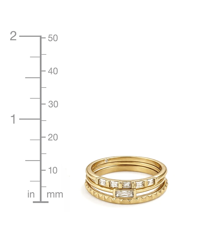 And Now This Cubic Zirconia Stack Ring