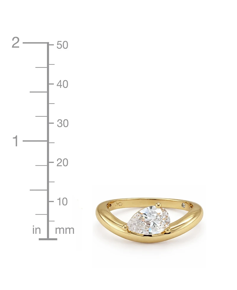 And Now This Cubic Zirconia Pear Shaped Ring