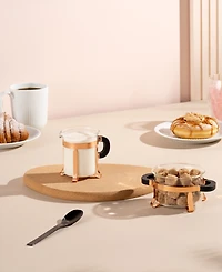 Bodum Chambord Classic Copper Sugar & Creamer Set