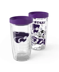 Tervis Kansas State Wildcats 2-Pack 16oz. Competitor Emblem Tumbler Set
