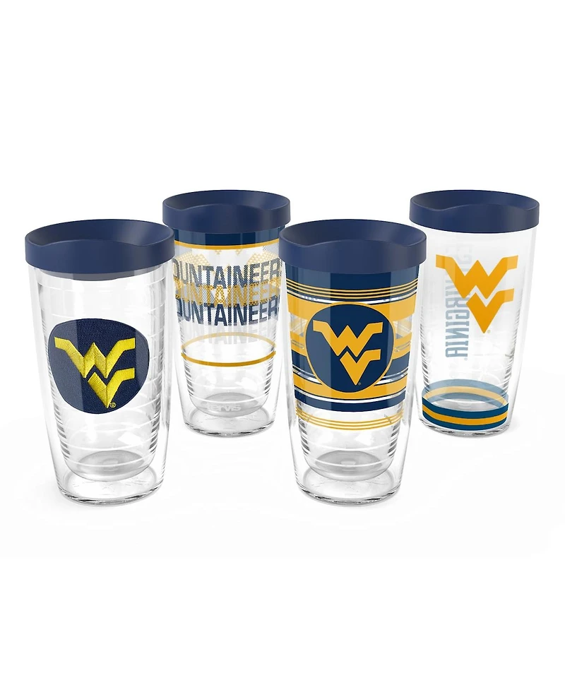 Tervis West Virginia Mountaineers 4-Pack 16oz. Classic Tumbler Set