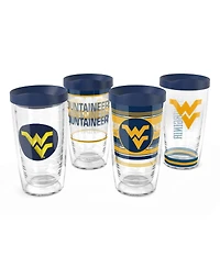 Tervis West Virginia Mountaineers 4-Pack 16oz. Classic Tumbler Set
