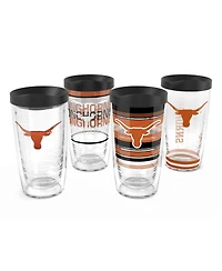 Tervis Texas Longhorns 4-Pack 16oz. Classic Tumbler Set