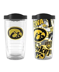 Tervis Iowa Hawkeyes 2-Pack 16oz. Competitor Emblem Tumbler Set