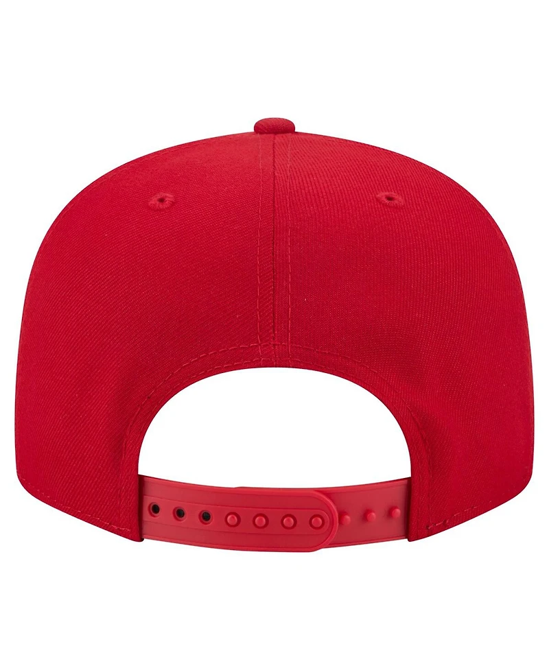 New Era Men's Scarlet San Francisco 49ers Core Team Script 9FIFTY Snapback Hat