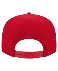 New Era Men's Scarlet San Francisco 49ers Core Team Script 9FIFTY Snapback Hat