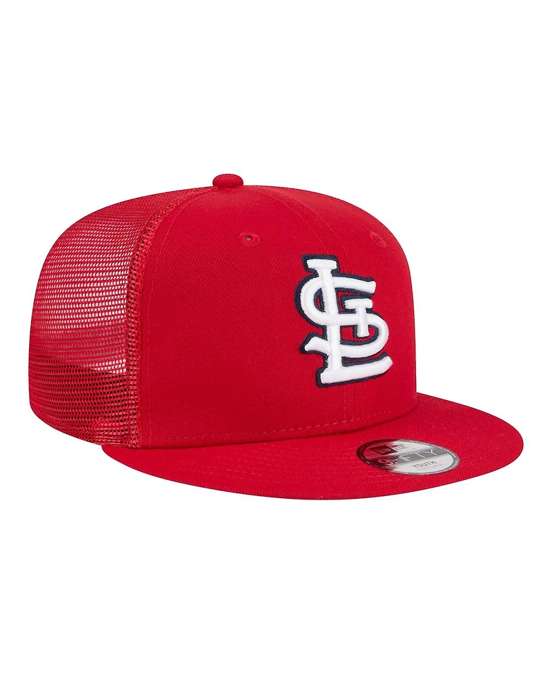 New Era Big Boys and Girls Red St. Louis Cardinals 9FIFTY Trucker Snapback Hat