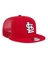New Era Big Boys and Girls Red St. Louis Cardinals 9FIFTY Trucker Snapback Hat