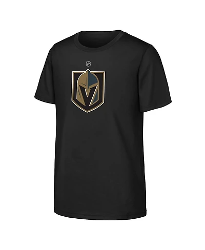 Outerstuff Big Boys and Girls Black Vegas Golden Knights Primary Logo T-Shirt