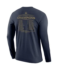 Nike Men's Navy Usa Hockey 2026 Winter Olympics Gold Medal Roster Long Sleeve T-Shirt
