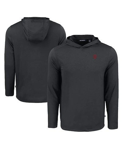 Cutter & Buck Men's Black Indiana Hoosiers Coastline Epic Comfort Long Sleeve Hoodie