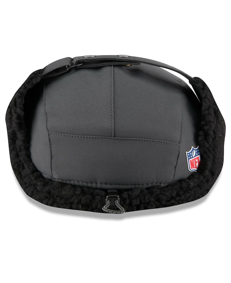 New Era Men's Charcoal Atlanta Falcons 2025 Sideline Cold Weather Runner Dog Ear Adjustable Hat