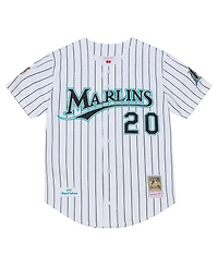 Mitchell & Ness Men's  Miguel Cabrera White Florida Marlins 2003 Cooperstown Collection Authentic Jersey
