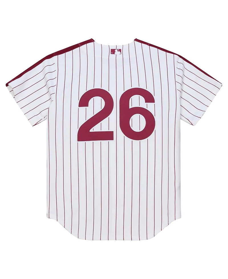 Mitchell & Ness Men's  Chase Utley White Philadelphia Phillies 2003 Cooperstown Collection Authentic Jersey