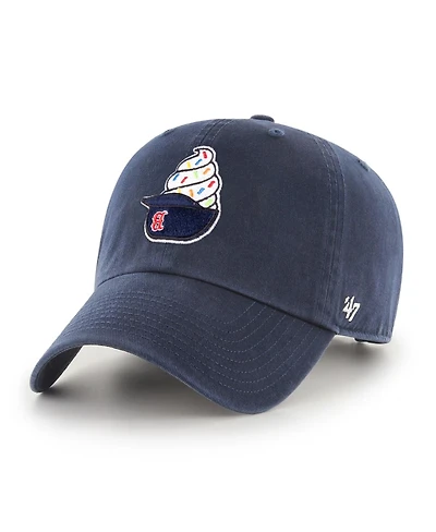 '47 Brand Men's Navy Boston Red Sox Ice Cream Helmet Clean Up Adjustable Hat