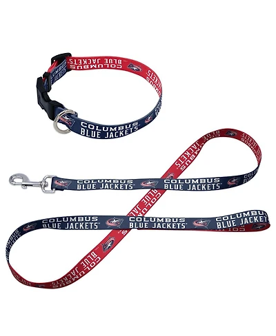 Wincraft Columbus Blue Jackets Pet Leash and Collar Set