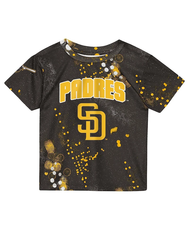 Outerstuff Preschool Brown San Diego Padres Pinch Hitter Infielder T-Shirt and Shorts Set