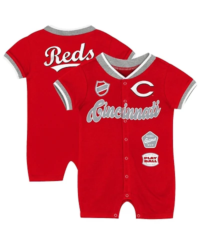Outerstuff Baby Boys and Girls Red Cincinnati Reds Pinch Coverall