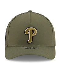 New Era Big Boys and Girls Olive Philadelphia Phillies 2026 Armed Forces Day 9FORTY M-Crown Adjustable Hat
