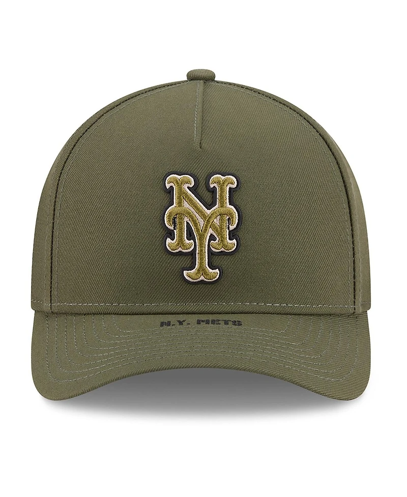 New Era Big Boys and Girls Olive New York Mets 2026 Armed Forces Day 9FORTY M-Crown Adjustable Hat