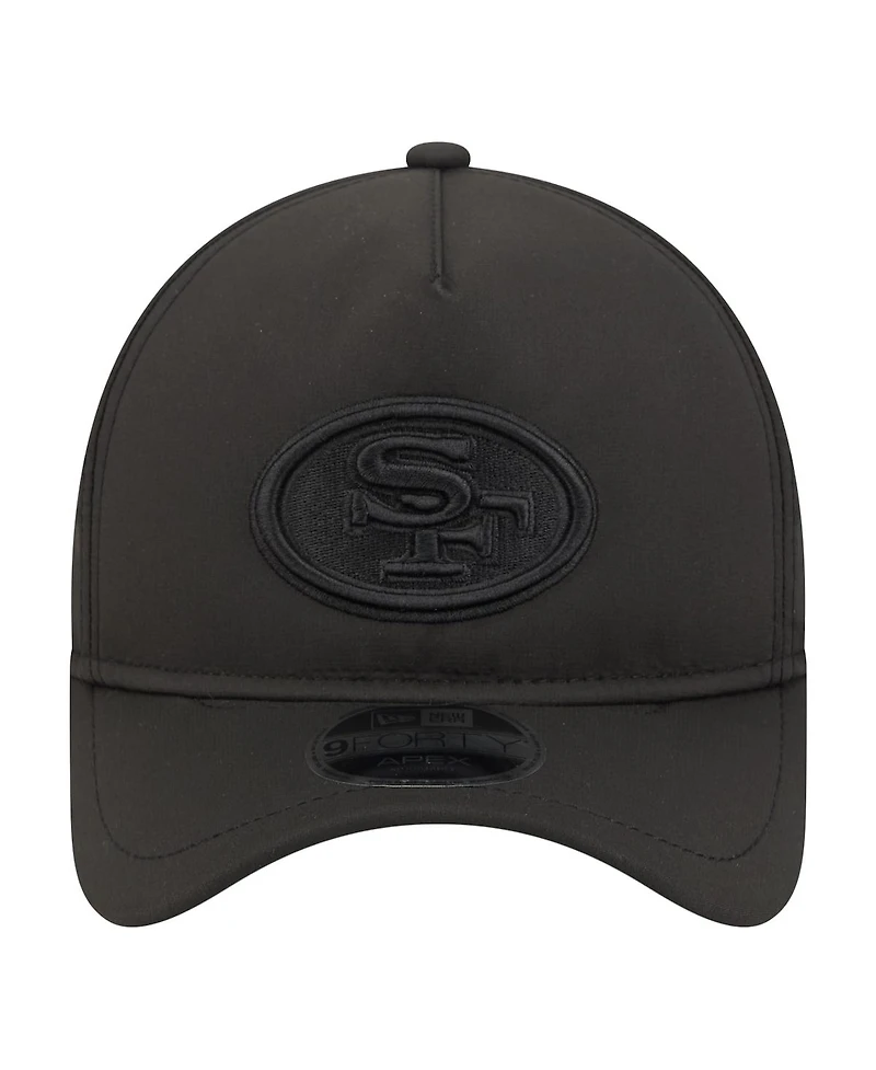 New Era Men's Black San Francisco 49ers Apex 9FORTY Adjustable Hat
