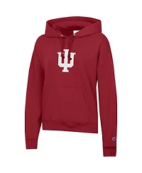 Champion Women's Crimson Indiana Hoosiers Powerblend Fleece Pullover Hoodie